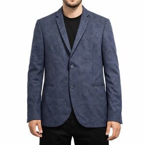 ZARA MAN Blue Textured Blazer Sport Coat Size 40R Tailored Jacket
